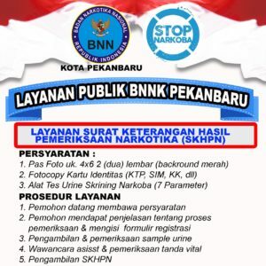 Layanan Publik BNNK Pekanbaru