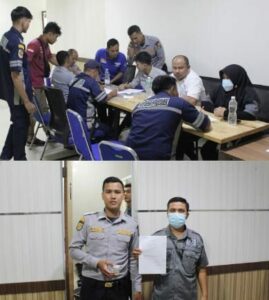 Deteksi Dini melalui Tes Urine di lingkungan Dinas Perhubungan (Dishub) Kota Pekanbaru.