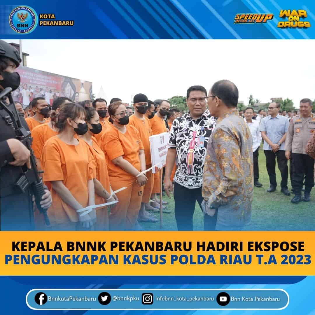 Ekspose Pengungkapan Kasus Tahun 2023 di Wilayah Hukum Polda Riau. Konsep Otomatis