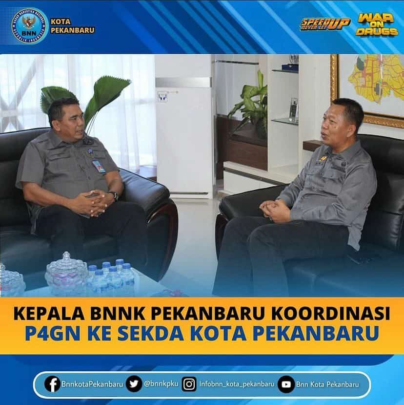 Koordinasi P4GN bersama Sekertaris Daerah (Sekda) Kota Pekanbaru Koordinasi P4GN bersama Sekertaris Daerah (Sekda) Kota Pekanbaru
