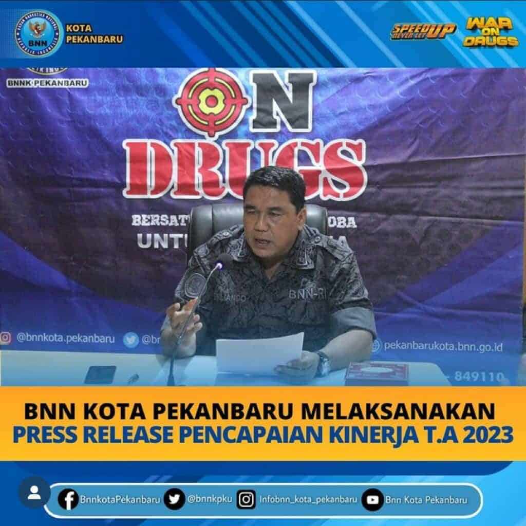 Press Release tahun 2023 BNN Kota Pekanbaru Press Release tahun 2023 BNN Kota Pekanbaru