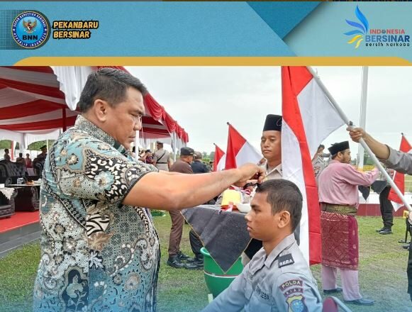 Menghadiri kegiatan Upacara Pembukaan Pembentukan Bintara Polri Gel. I T.A 2024 Konsep Otomatis