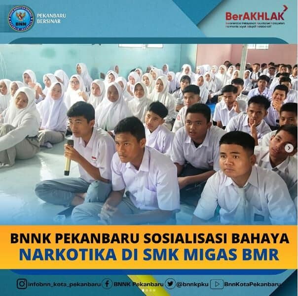 Sosialisasi Penyuluhan dengan topik Pencegahan Penyalahgunaan Narkoba di SMK Migas Konsep Otomatis